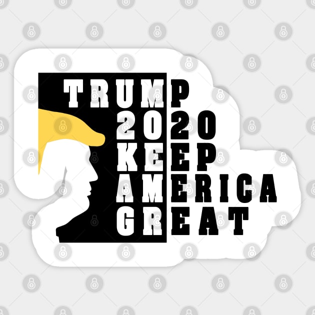 Trump 2020 Keep America Great Sticker by BaronBoutiquesStore